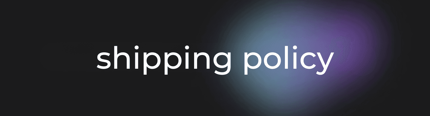 Shipping Policy Banner