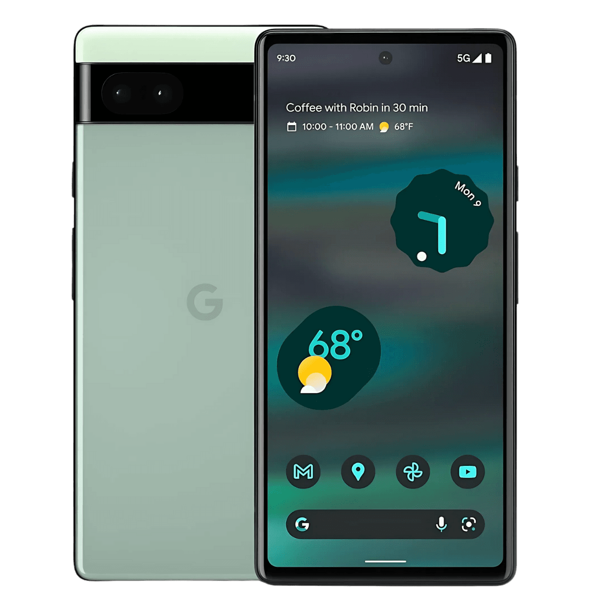 Google Pixel 6a - Unlocked  - Excellent-Sage (#96a89d)-128GB 1