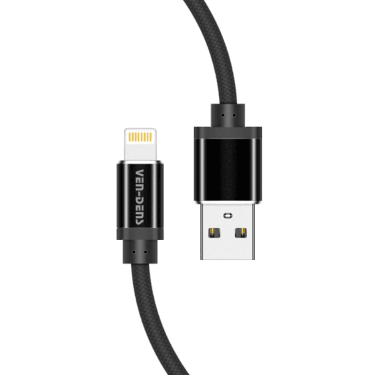USB A to Lightning Charging Cable (MFi Certified, 1.5m) | 9.5V Output & Heat-Resistant | VD-0192 - Image 1