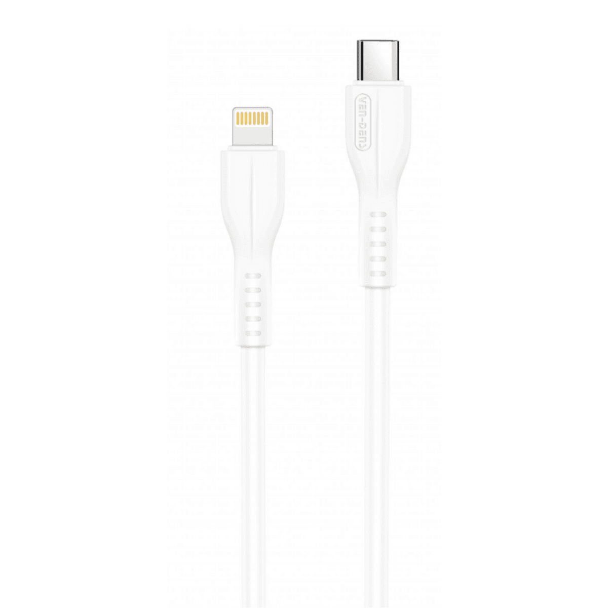 Type-C to Lightning Charging Cable (2A, 3m, White) | 9.5V Output & Heat-Resistant | VD-DC0015 - Image 1