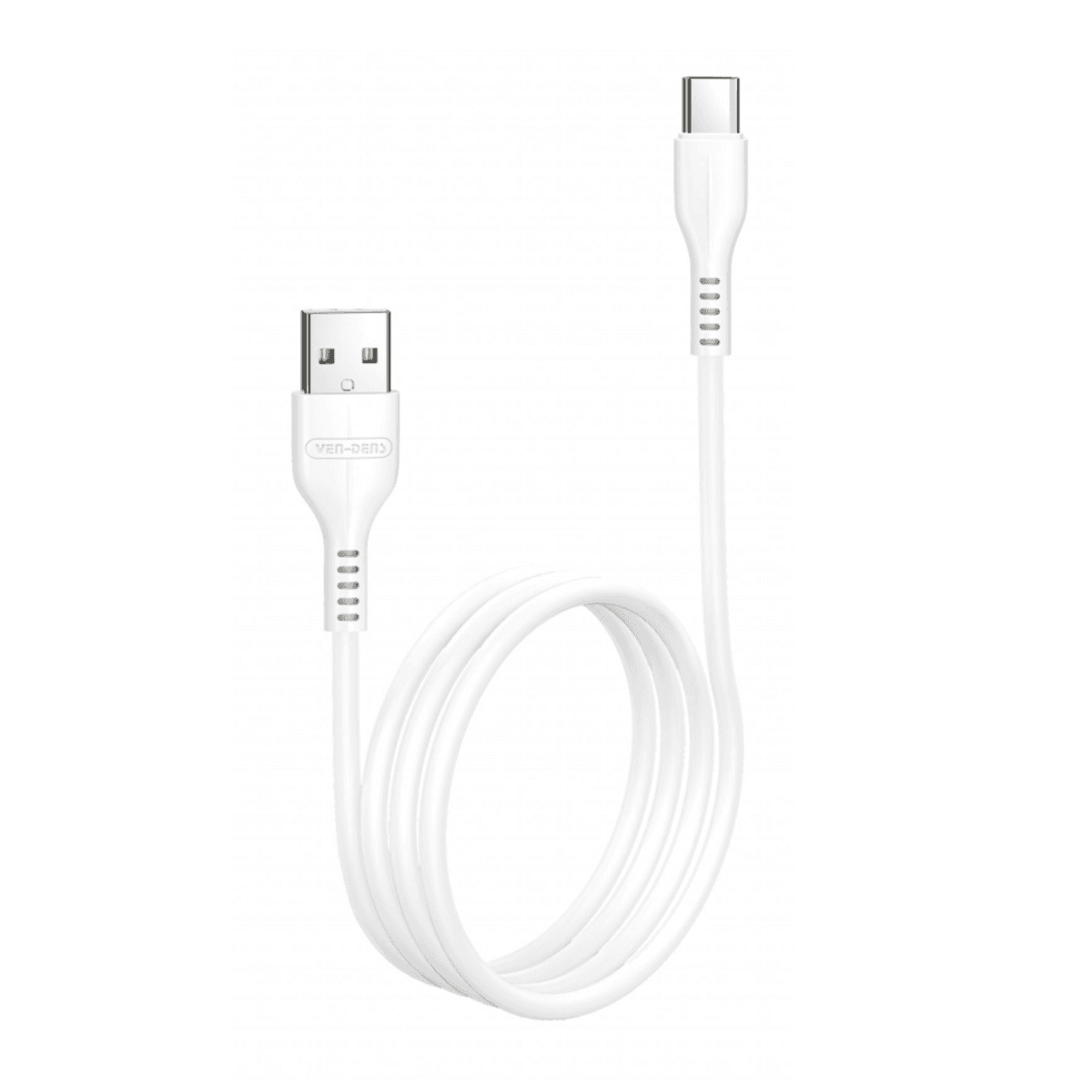 USB to Type-C Charging Cable 2.4A (2 Meter, White) – Durable, Safe, and Reliable | VD-DC009 - Image 1