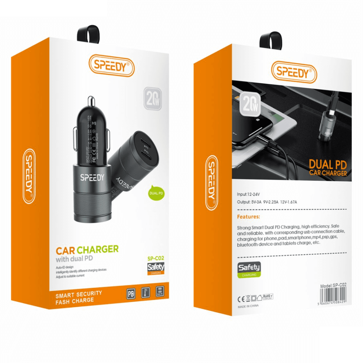 Car Charger with Dual PD – Smart, Efficient, and Reliable Charging | SP-C02 - Image 2