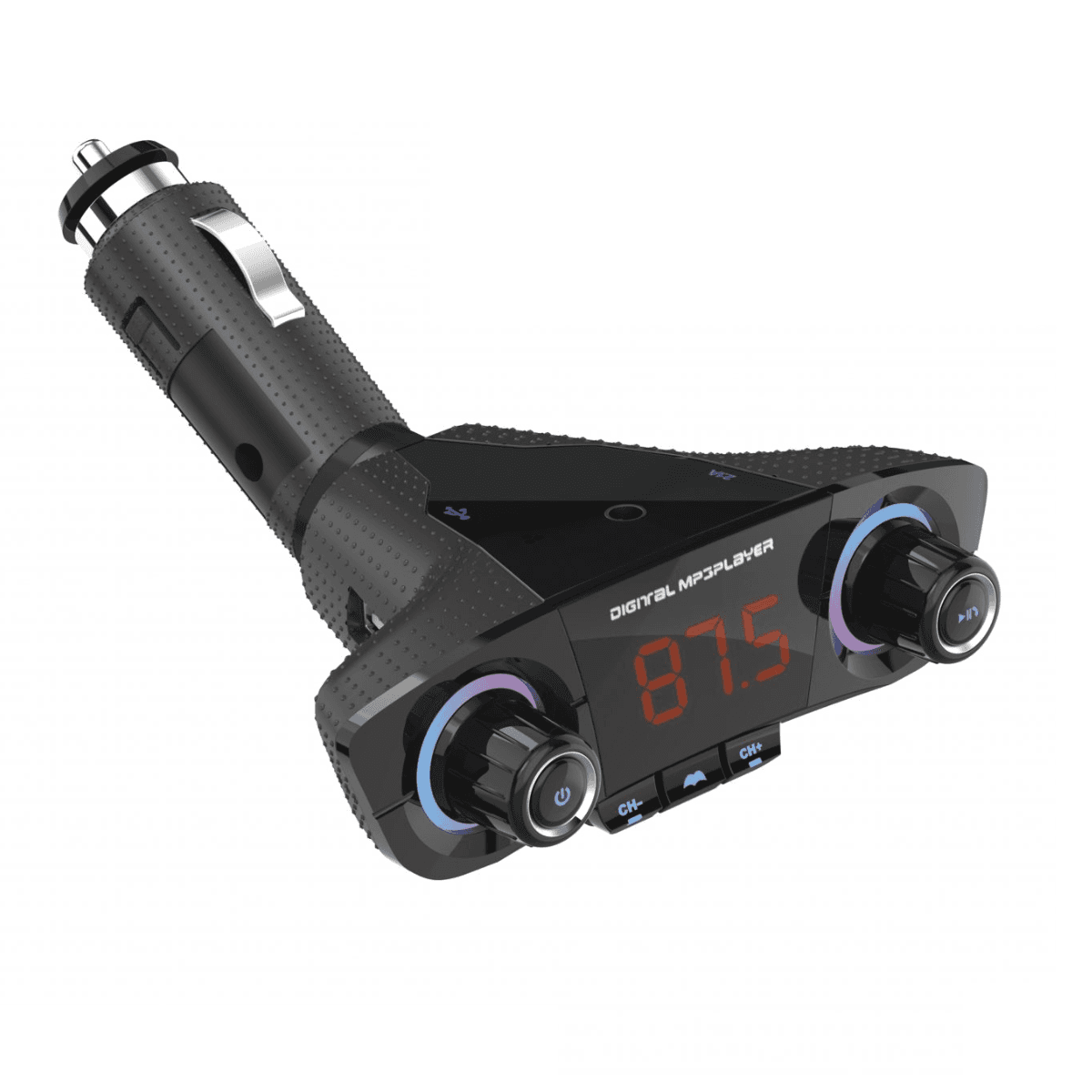 Car Charger & FM Player with USB, TF, and Aux Port – Wireless, Versatile, and Convenient | VD-FM007 - Image 1