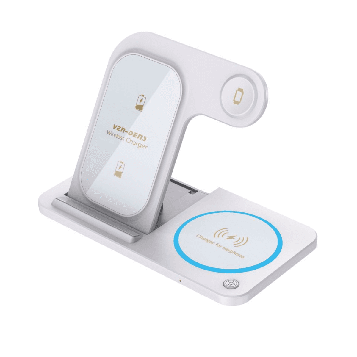 15W 3-in-1 Foldable Wireless Charger (Model WLC014) – Compact, Innovative, and Versatile | VD-WLC014 - Image 1