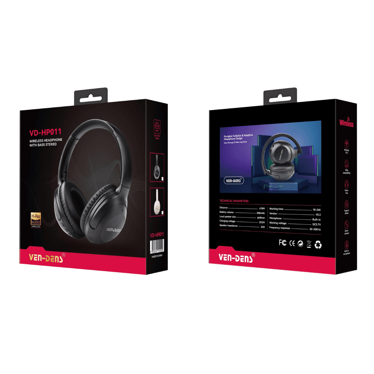 Wireless Headphone with BASS Stereo – Deep Bass, Comfort & Seamless Connectivity | VD-HP011 - Image 2