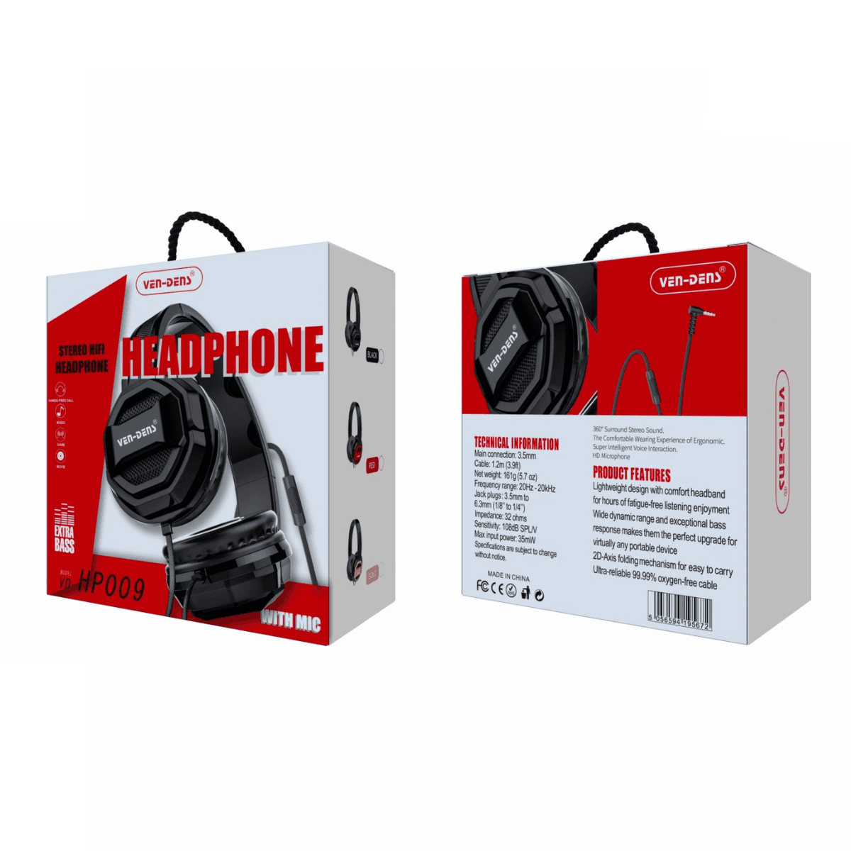 Gaming Headset Wired – High-Performance Sound & Ultimate Comfort | VD-HP009 - Image 2