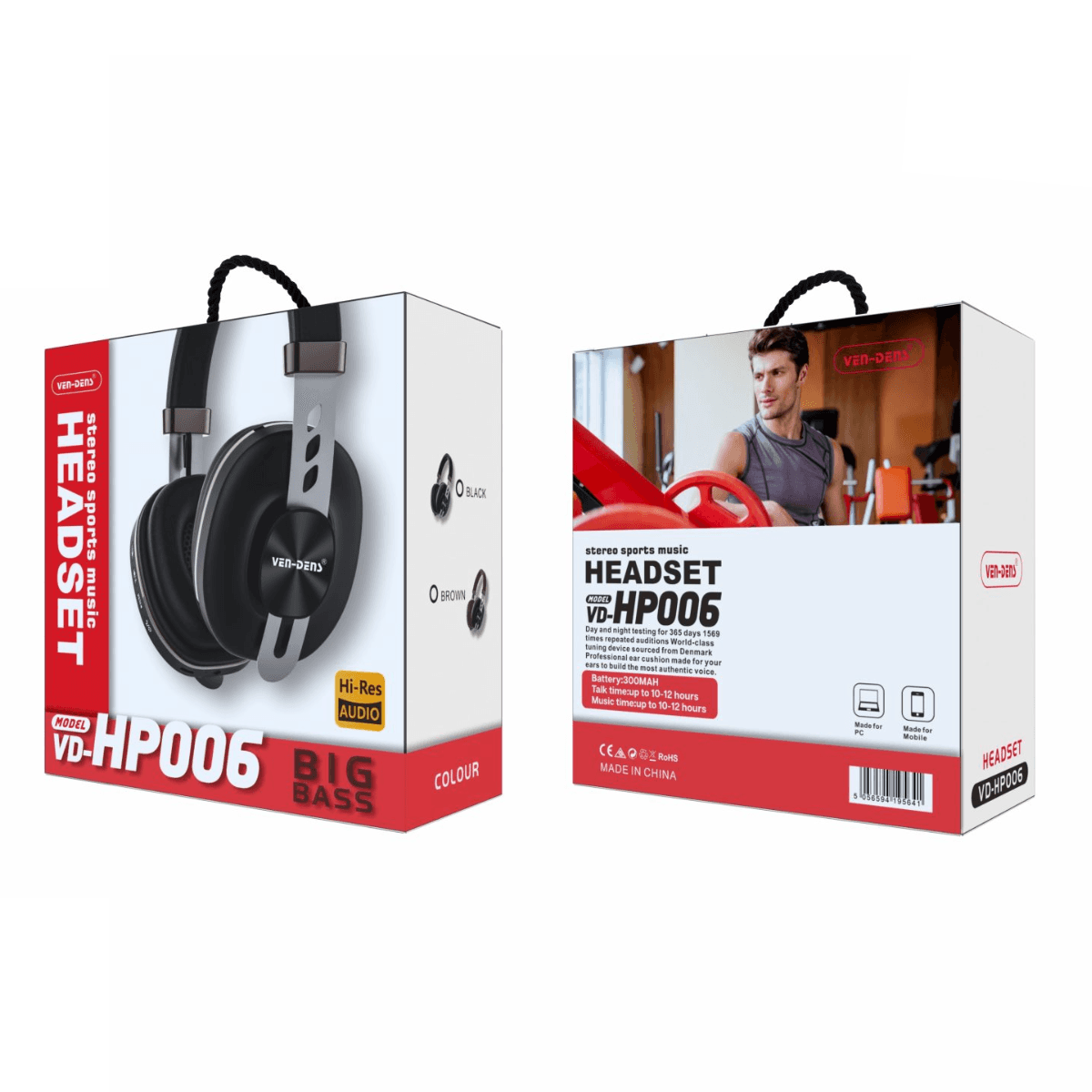 Big Bass Stereo Music Headset – Powerful Sound & All-Day Comfort | VD-HP006 - Image 2