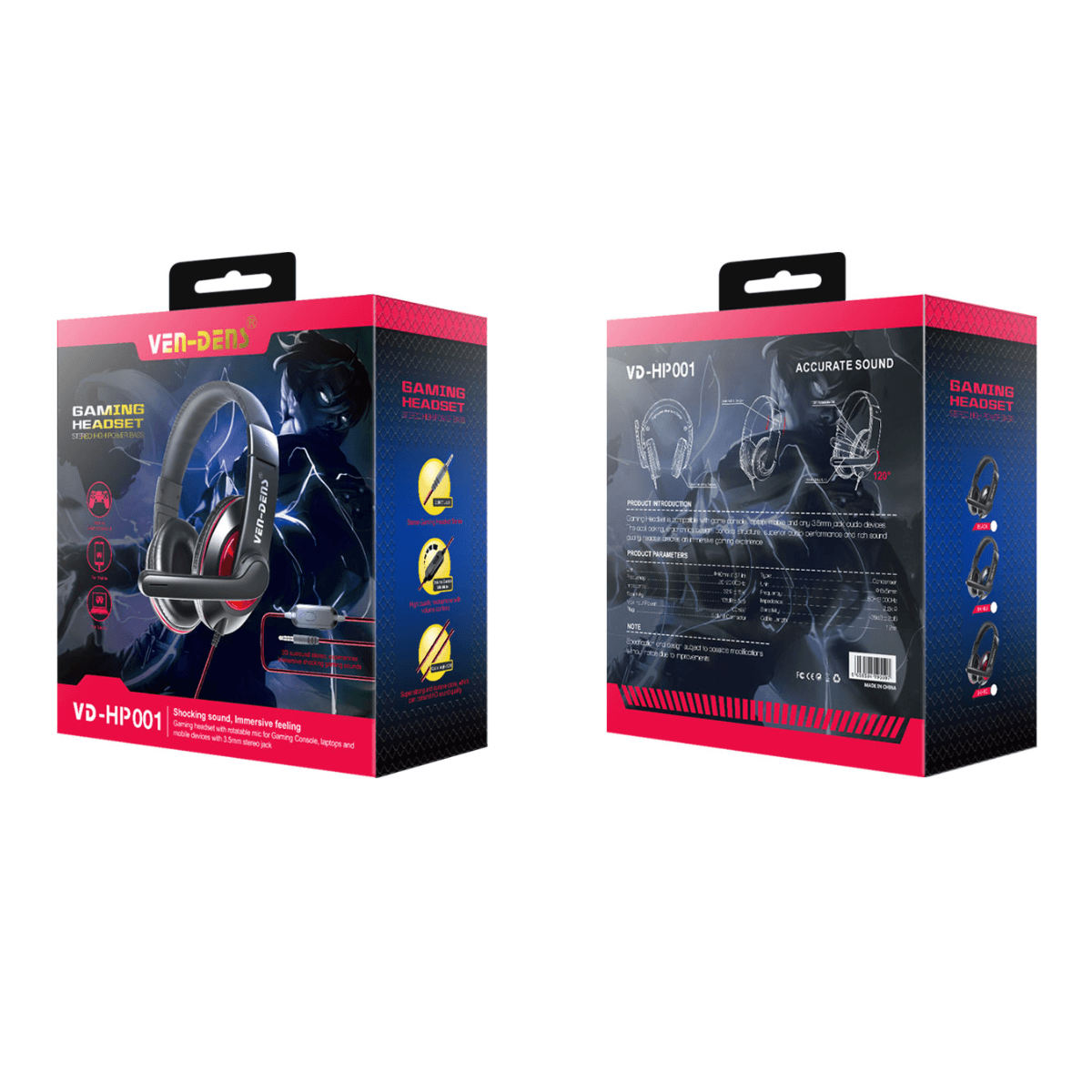 Gaming Headset – Immersive Sound & Maximum Comfort for All Gamers | VD-HP001 - Image 2