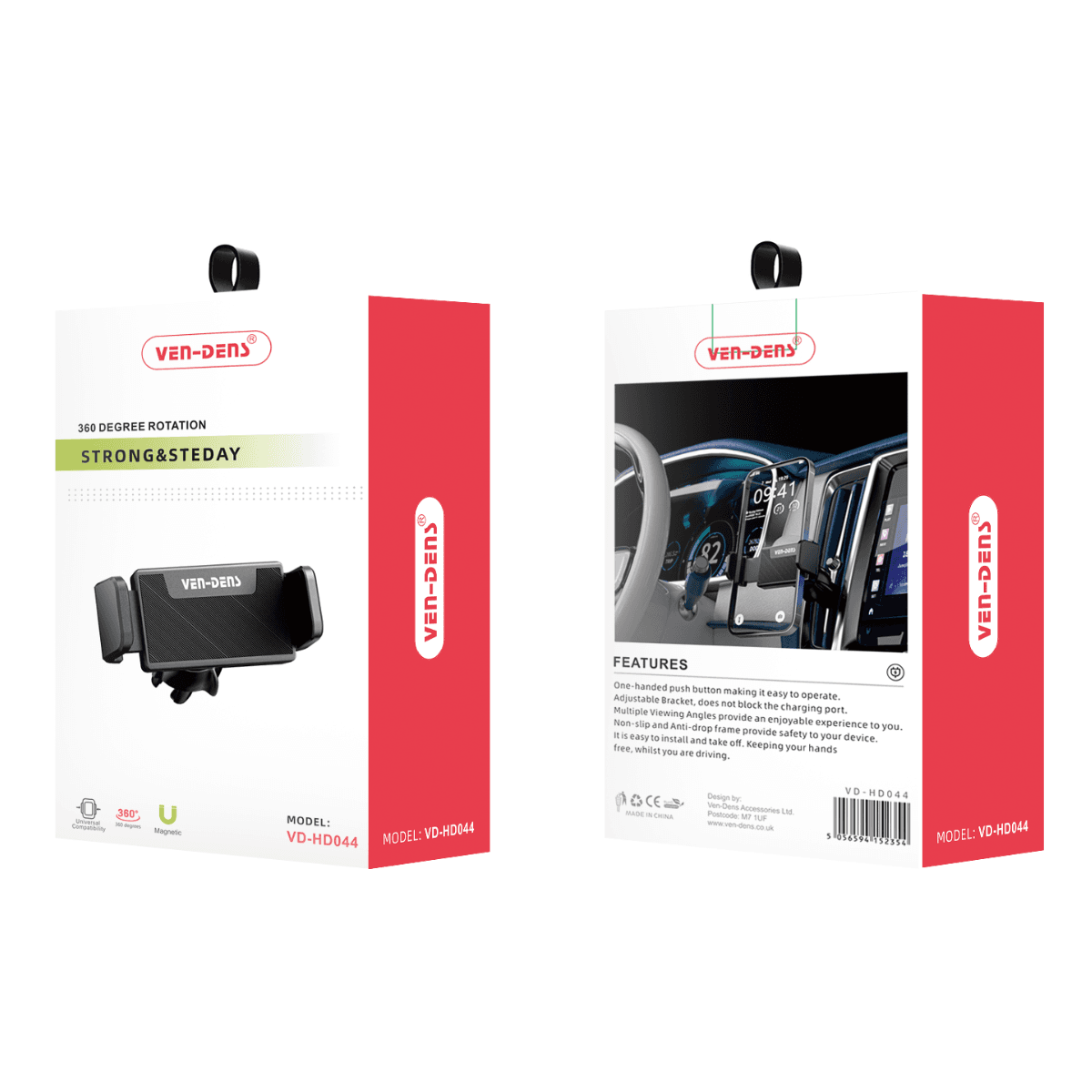360° Strong & Steady Car Holder – Powerful Magnetic Mount for Secure Phone Grip | VD-HD044 - Image 2