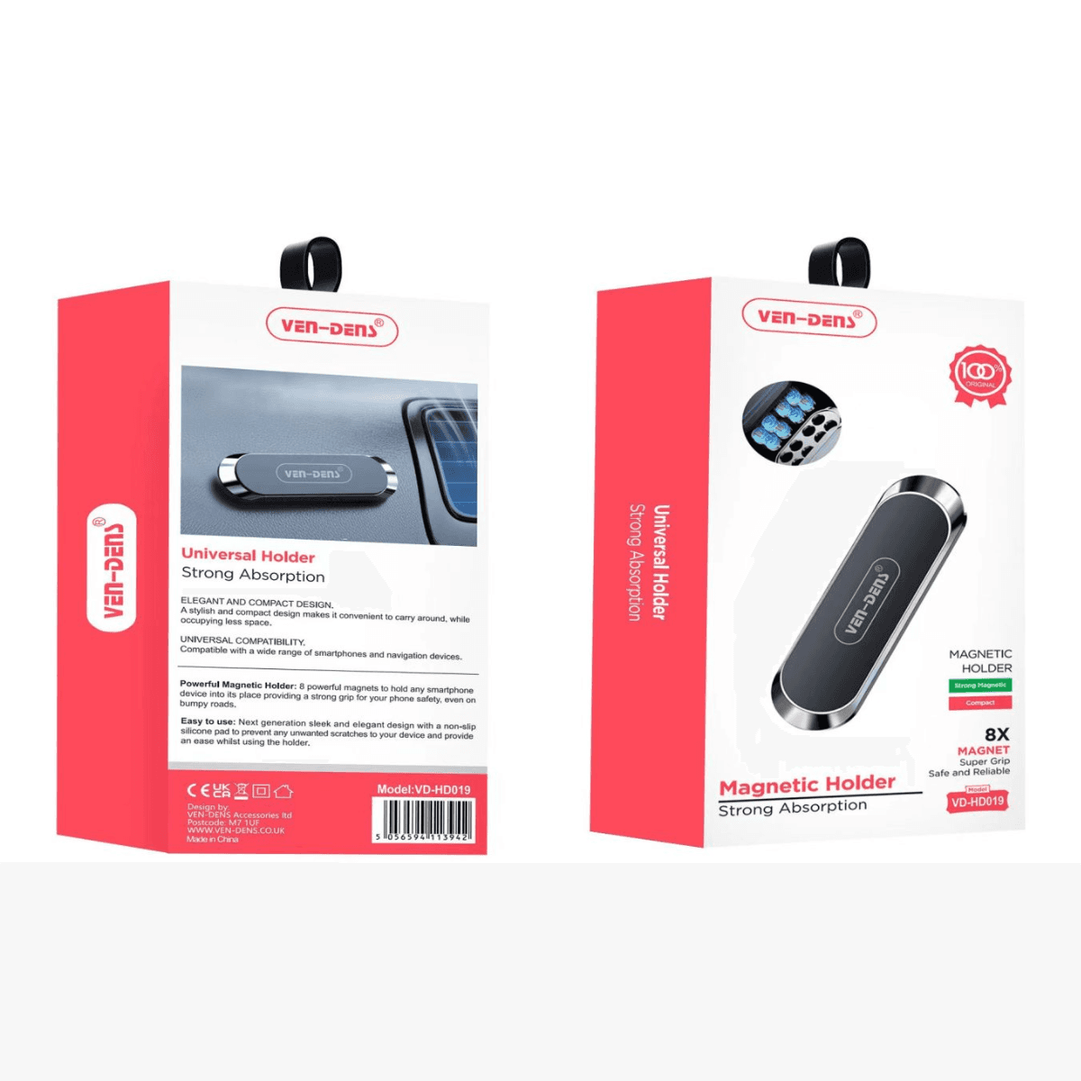 Universal Strong Absorption 8X Magnet Holder – Secure & Washable Adhesive Mount | VD-HD019 - Image 2