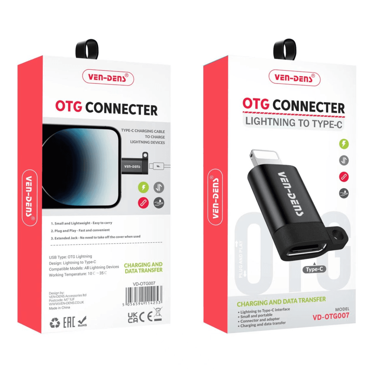 OTG Connector Lightning to Type-C – Fast & Reliable Data Transfer | VD-OTG007 - Image 2