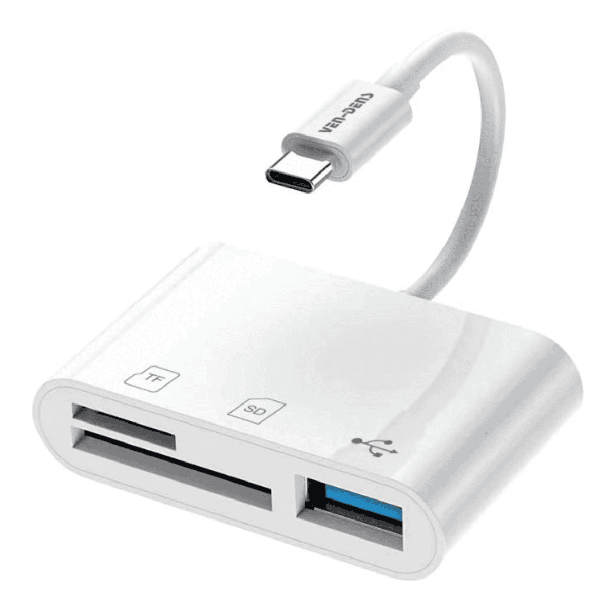 3-in-1 Card Reader Adapter – USB + SD + TF for Quick & Easy Data Transfer | VD-OTG005 - Image 1