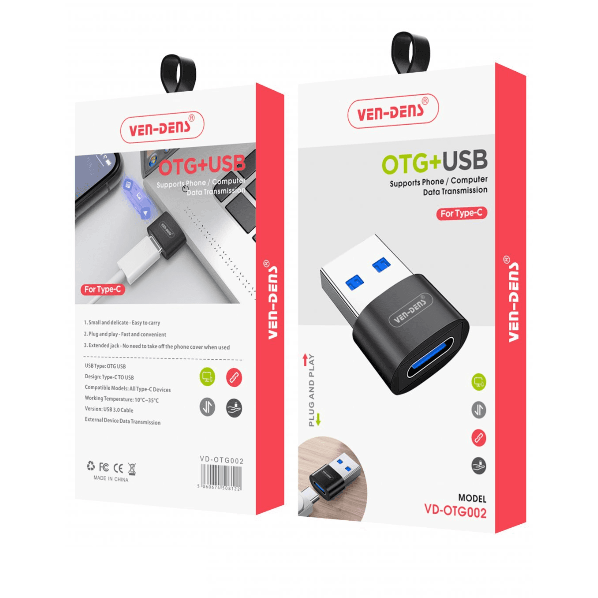 OTG USB to Type-C Adapter – High-Speed Data Transmission | VD-OTG002 - Image 2