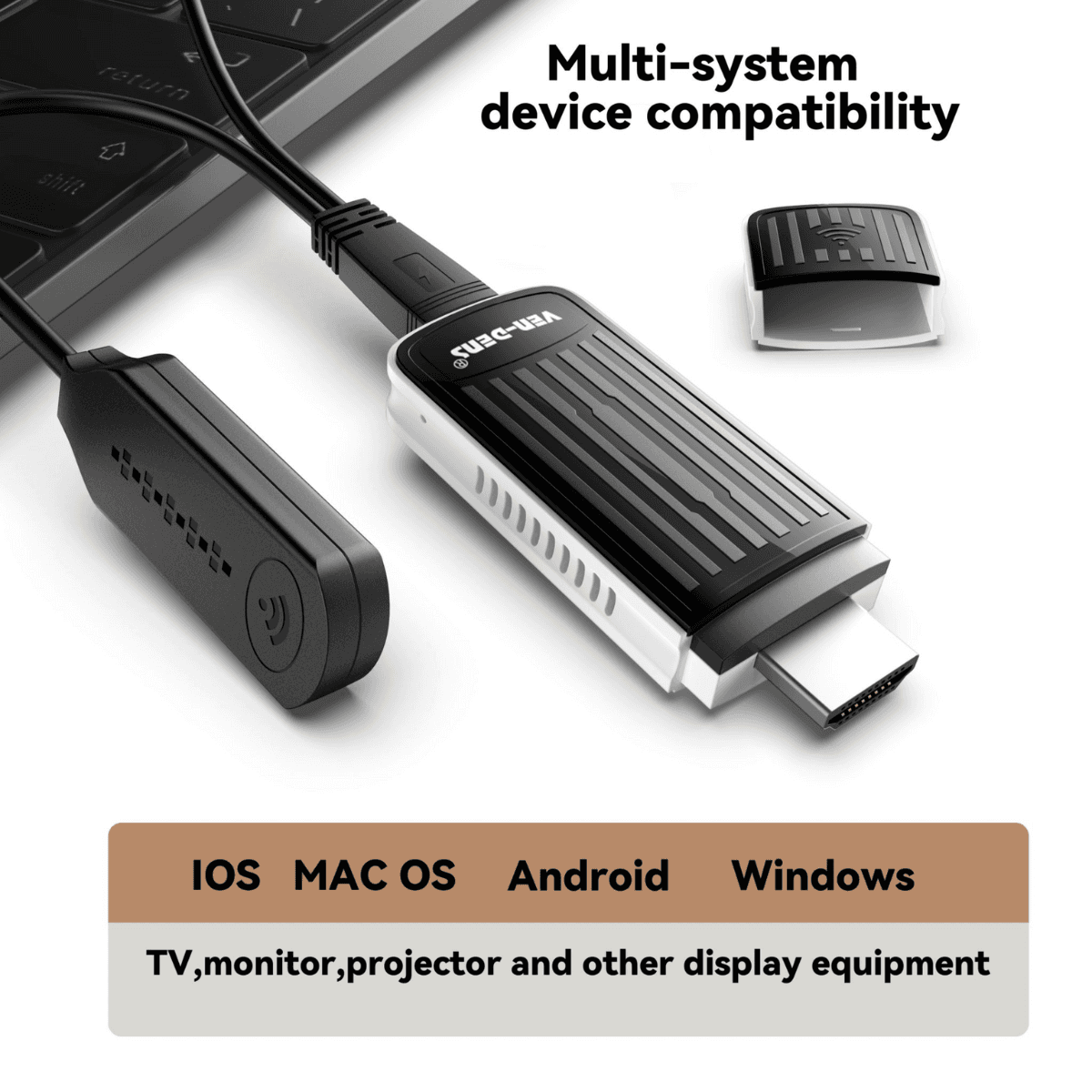 Wireless Wi-Fi HDMI Adapter for Smartphones, Laptops, HDTVs, and More | VA-ADP001 - Image 1