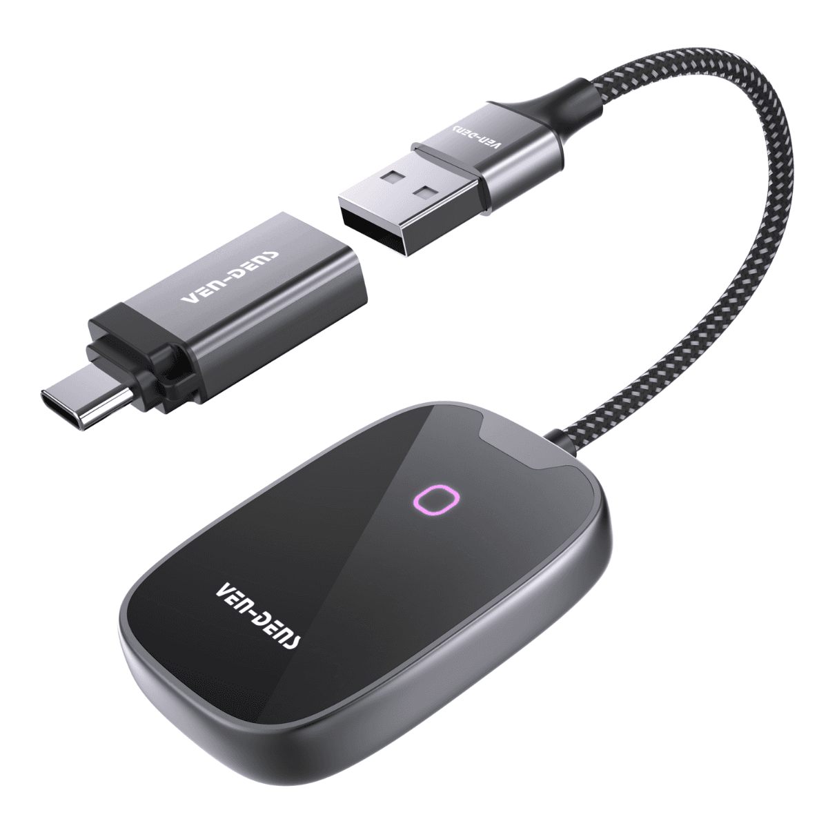 2-in-1 Wireless CarPlay & Android Auto Adapter | VD-CP001 - Image 1