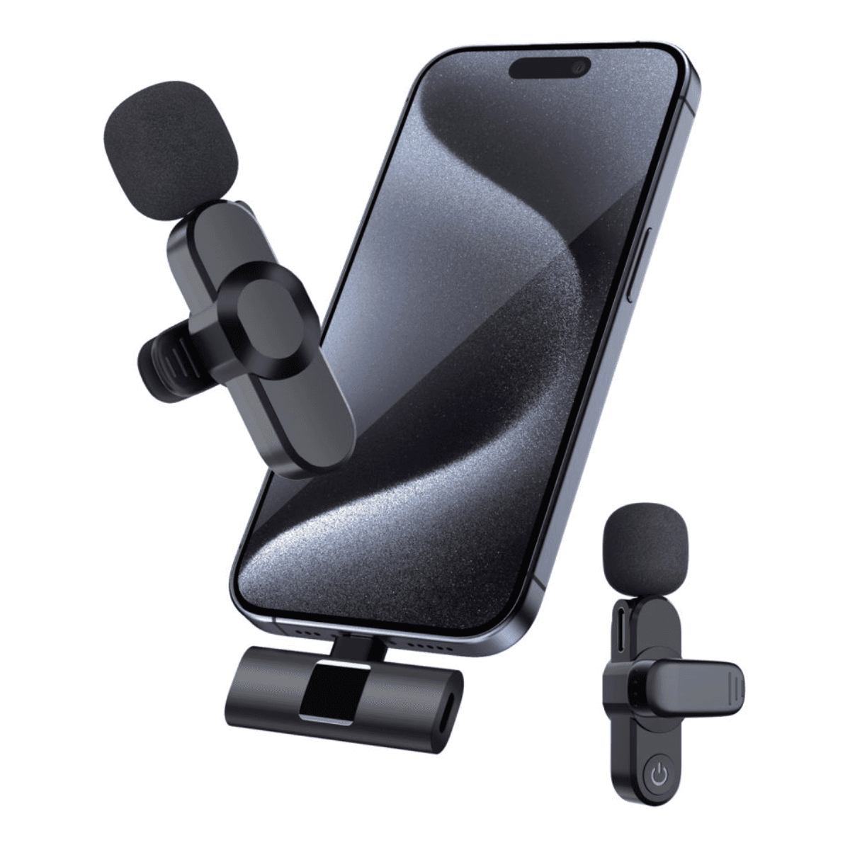 Wireless Dual Microphone - Lightning Plug | VD-MIC010 - Image 1