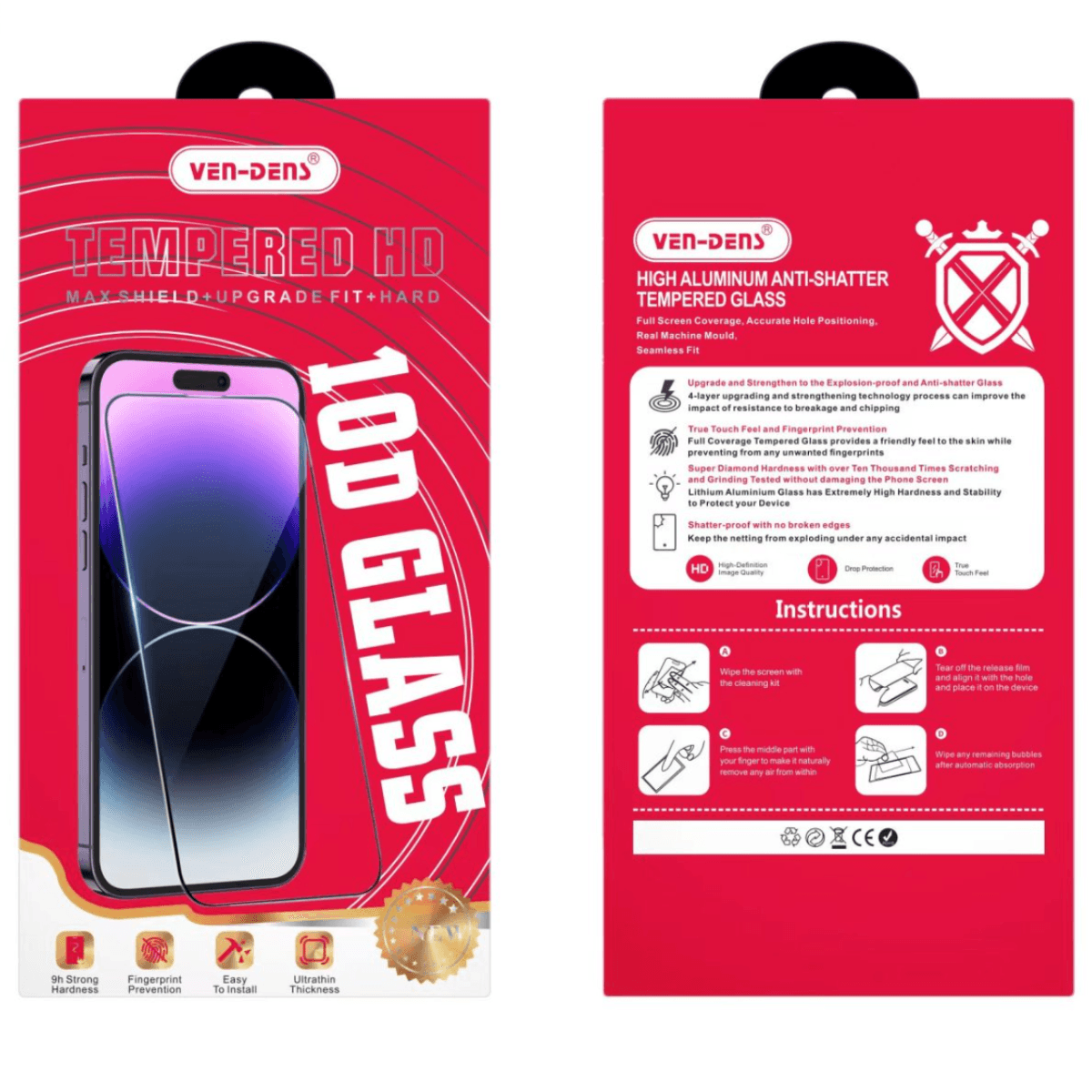 Apple iPhone 16 6.1" (10D) Tempered Glass Screen Protector – Ultimate Protection & Clarity - Image 2