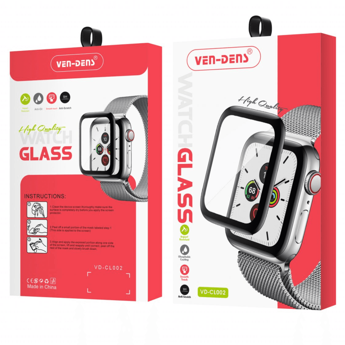 iWatch 45mm Tempered Glass Screen Protector – 9H Hardness, Edge-to-Edge Coverage, Ultra HD Clarity - Image 2