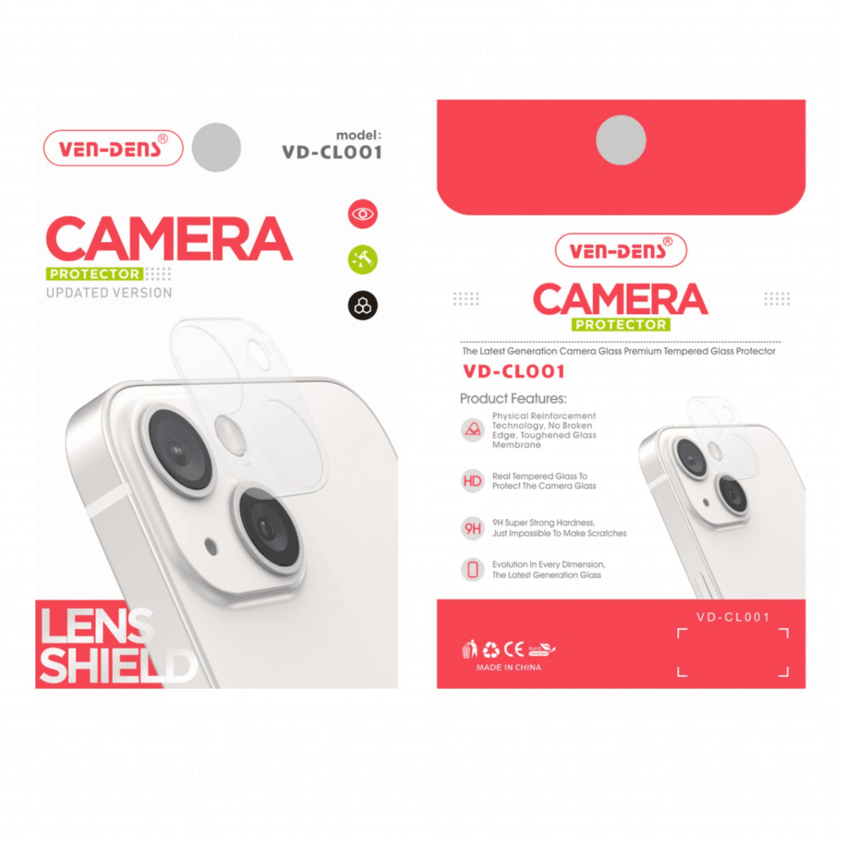 Apple iPhone 15 Camera Lens Tempered Glass Protector – 9H Hardness, Scratch-Resistant, Edge-to-Edge Protection - Image 2