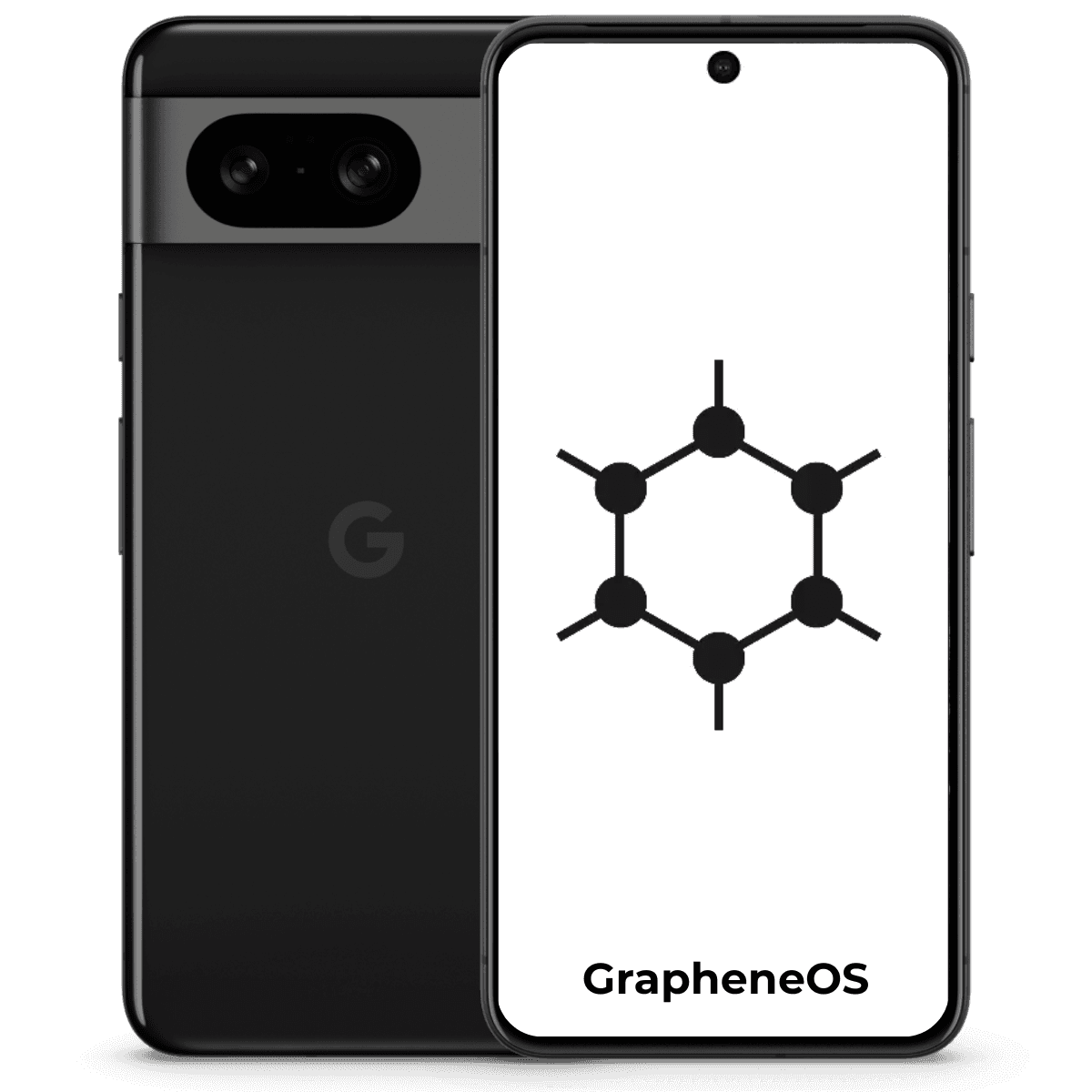 Google Pixel 8 Graphene OS 128GB Obsidian - Privacy Secure Phone UK