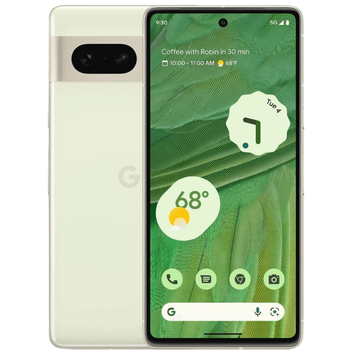 Google Pixel 7 - Unlocked - Excellent-Lemongrass (#eef2da)-128GB 1