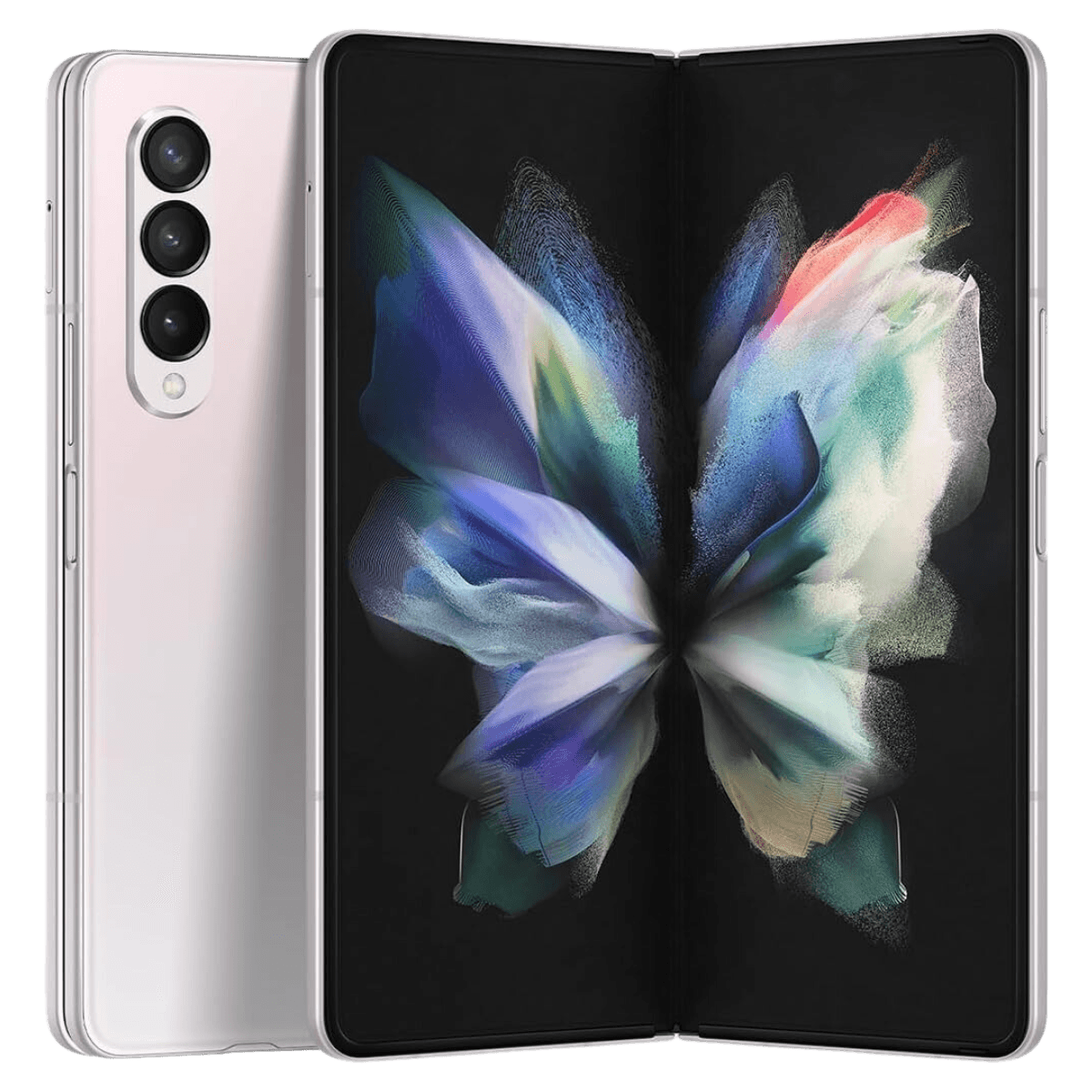 Samsung Galaxy Z Fold 3 - Unlocked - Excellent-Phantom-Silver (#d3dce8)-256GB 1