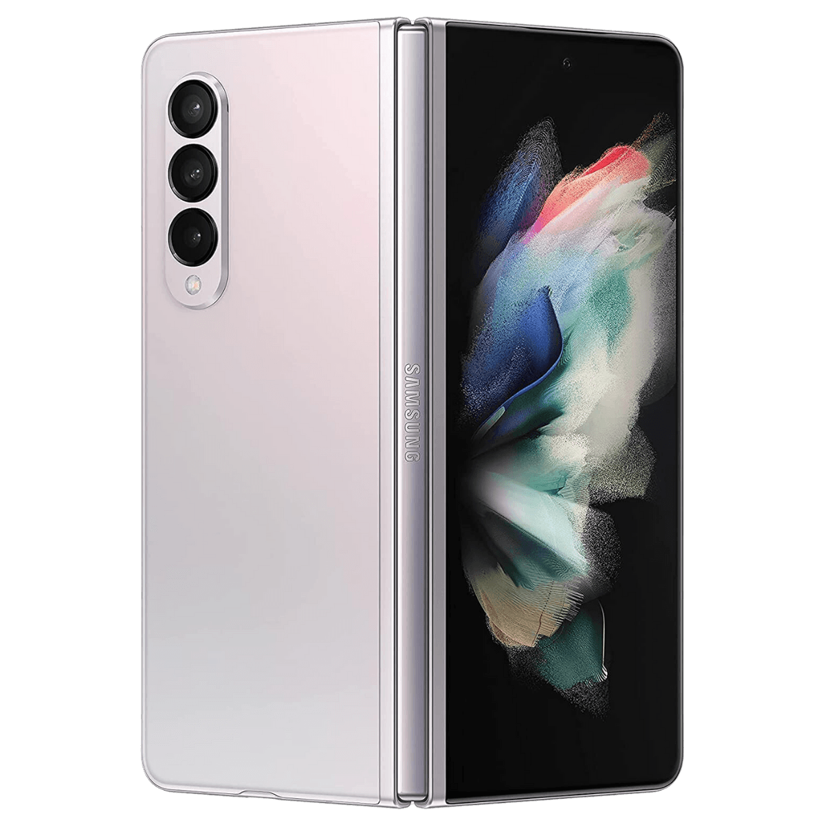 Samsung Galaxy Z Fold 3 - Unlocked - Excellent-Phantom-Silver (#d3dce8)-256GB 2