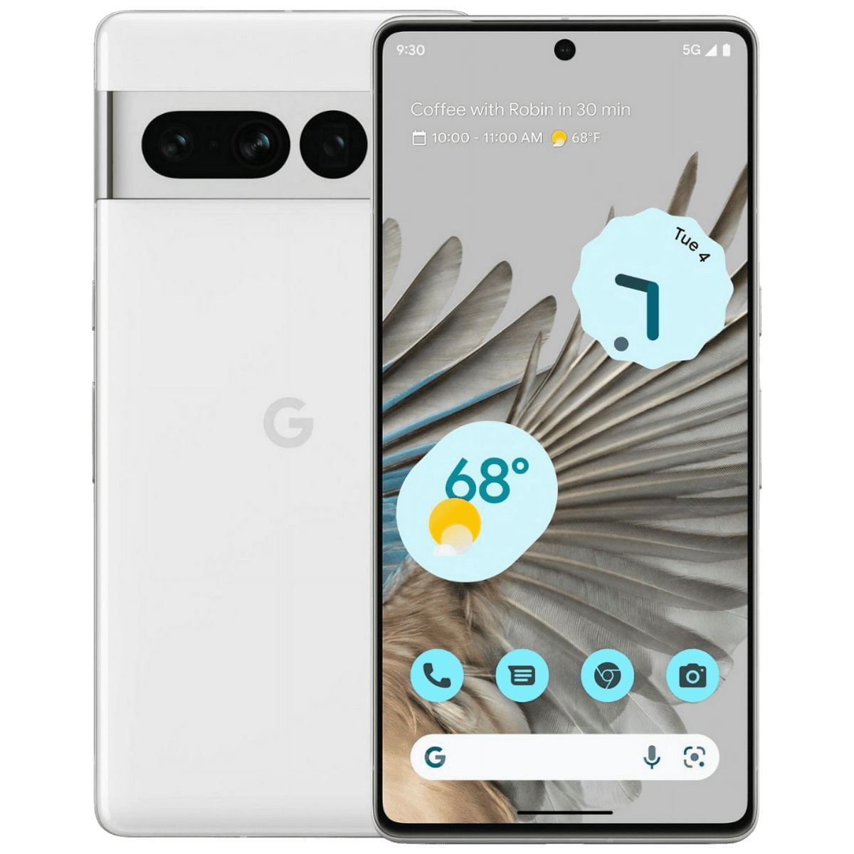 Google Pixel 7 Pro - Unlocked - Excellent-Snow (#f7f7f7)-128GB 1