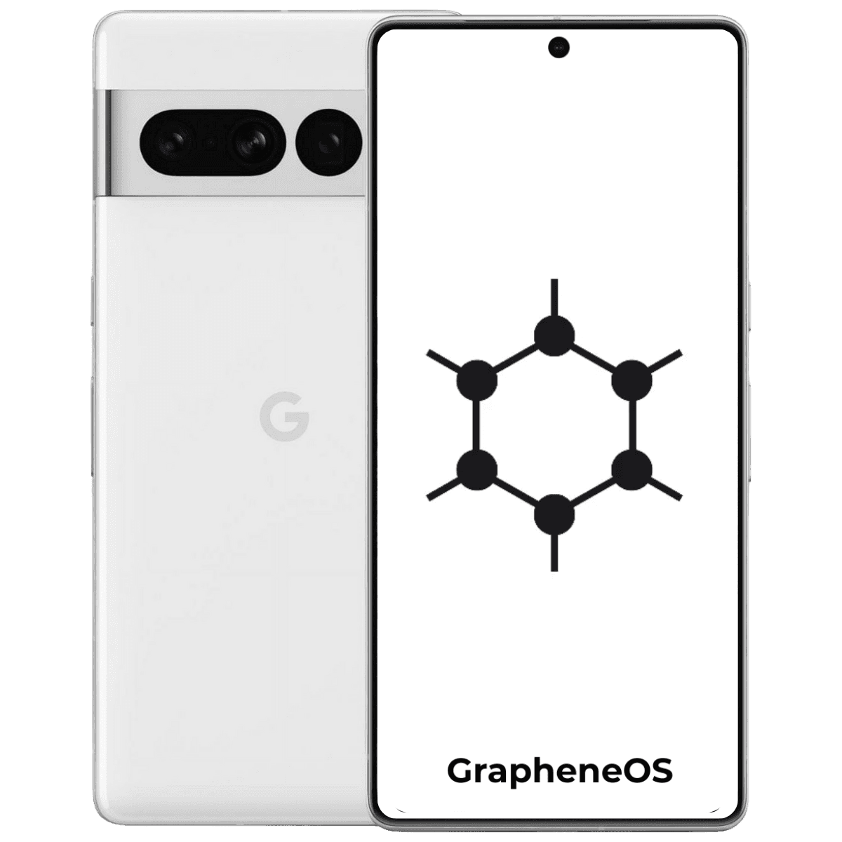 Google Pixel 7 Pro Graphene OS - Unlocked - Excellent-Snow (#f7f7f7)-128GB 1