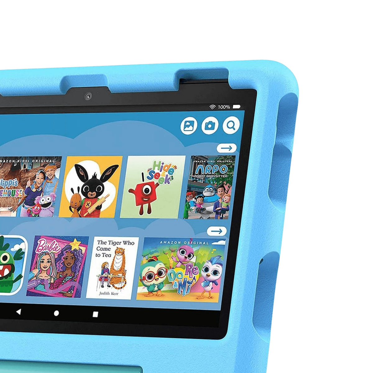 Amazon Fire HD 8 Kids (2024) - 12th Generation - Brand New-Blue-Case (#72b6d6)-32GB 2