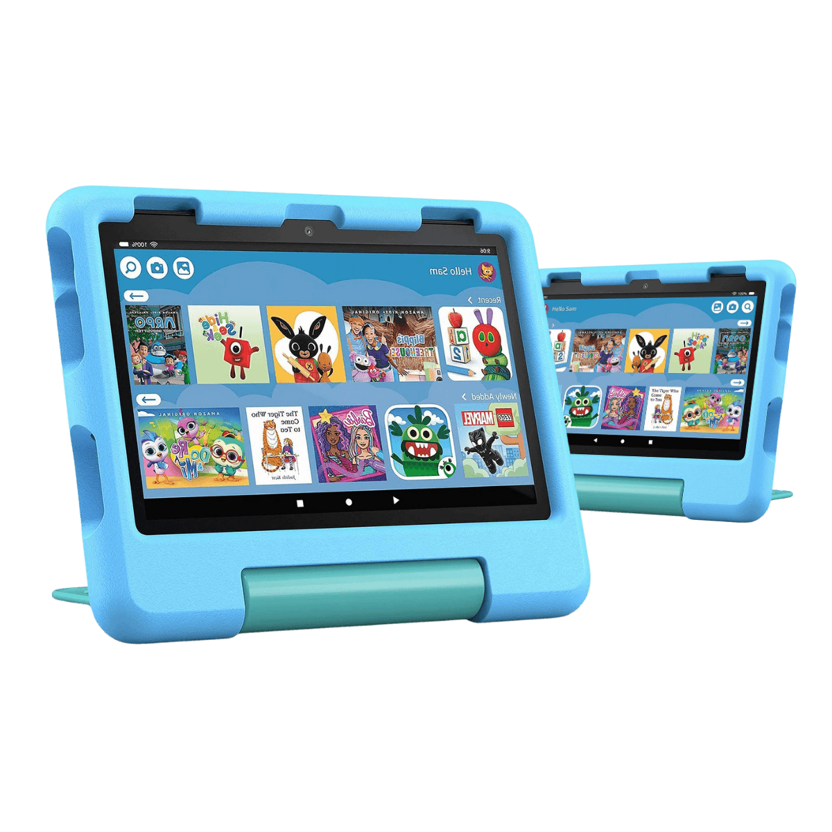Amazon Fire HD 8 Kids (2024) - 12th Generation - Brand New-Blue-Case (#72b6d6)-32GB 4