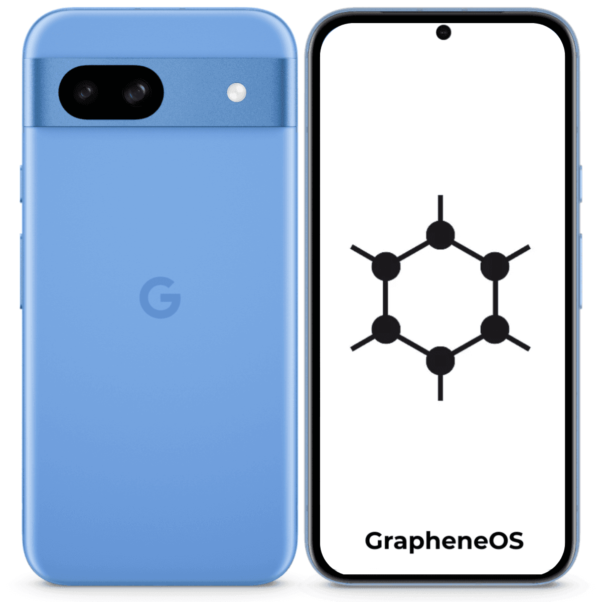 Google Pixel 8a GrapheneOS - Unlocked - Excellent-Bay (#8abfed)-128GB 1
