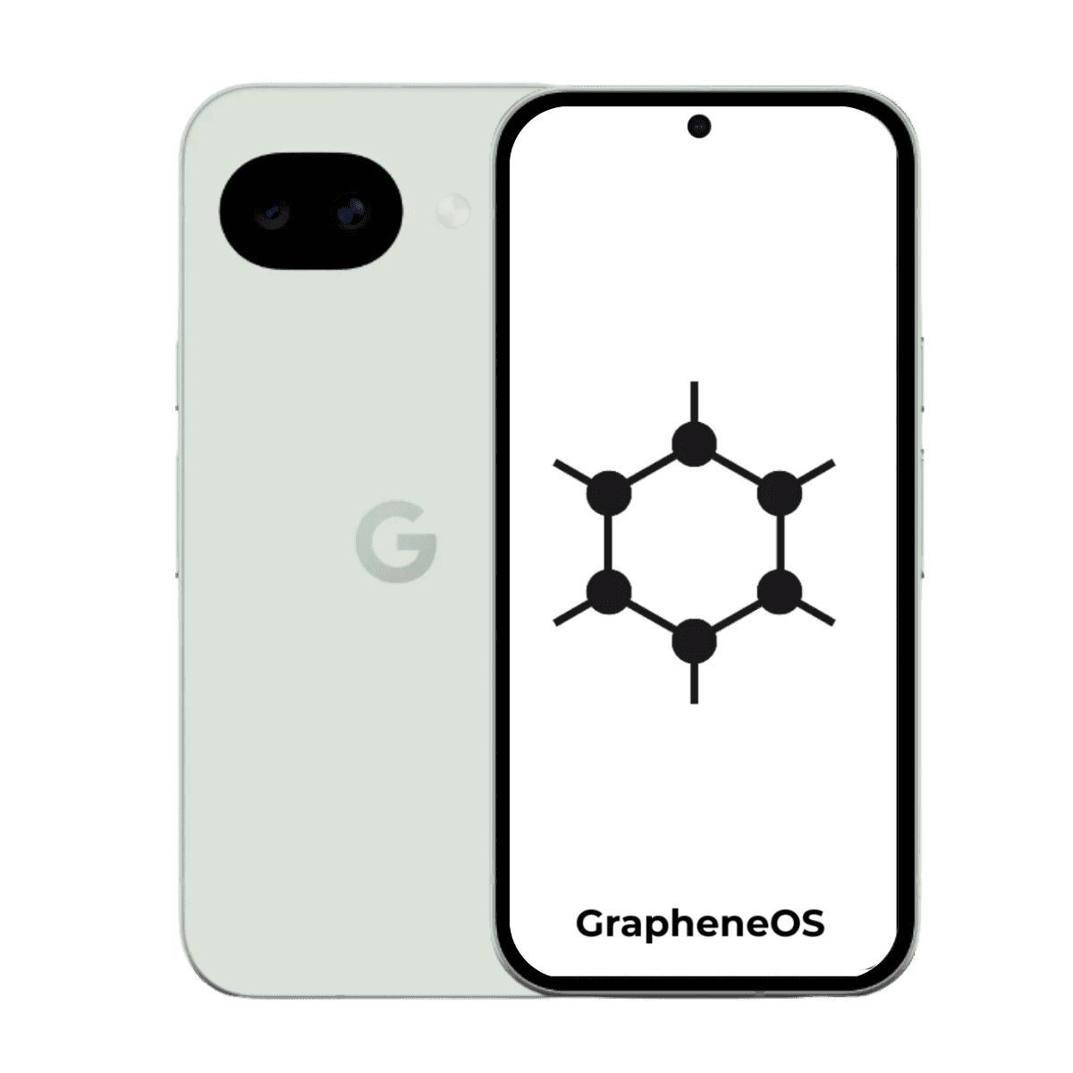 Google Pixel 10a GrapheneOS - Unlocked - Excellent-Fog (#d5dcd4)-128GB 1
