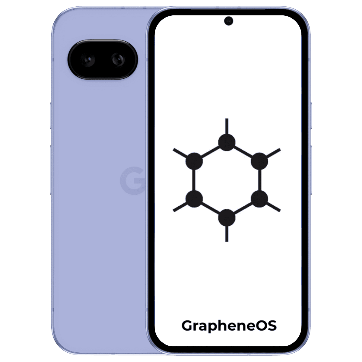Google Pixel 9a GrapheneOS - Unlocked - Excellent-Iris (#a5aed4)-128GB 1