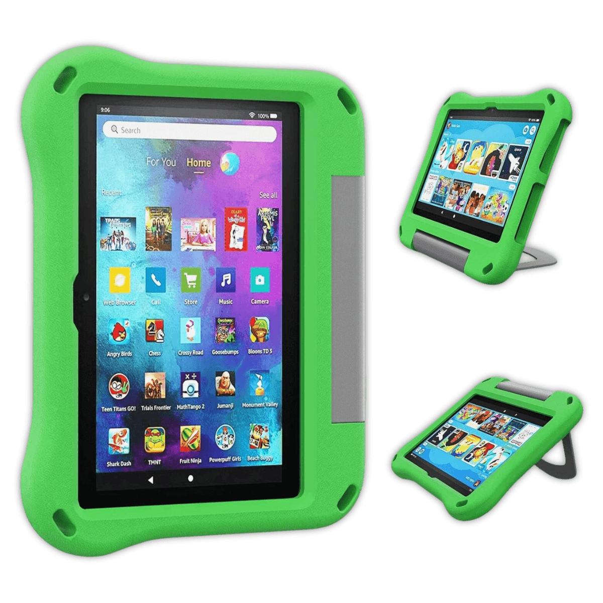 Amazon Fire HD 10 2023 Kids Tablet 10.1in 32GB - Brand New-Green (#05e684)-32GB