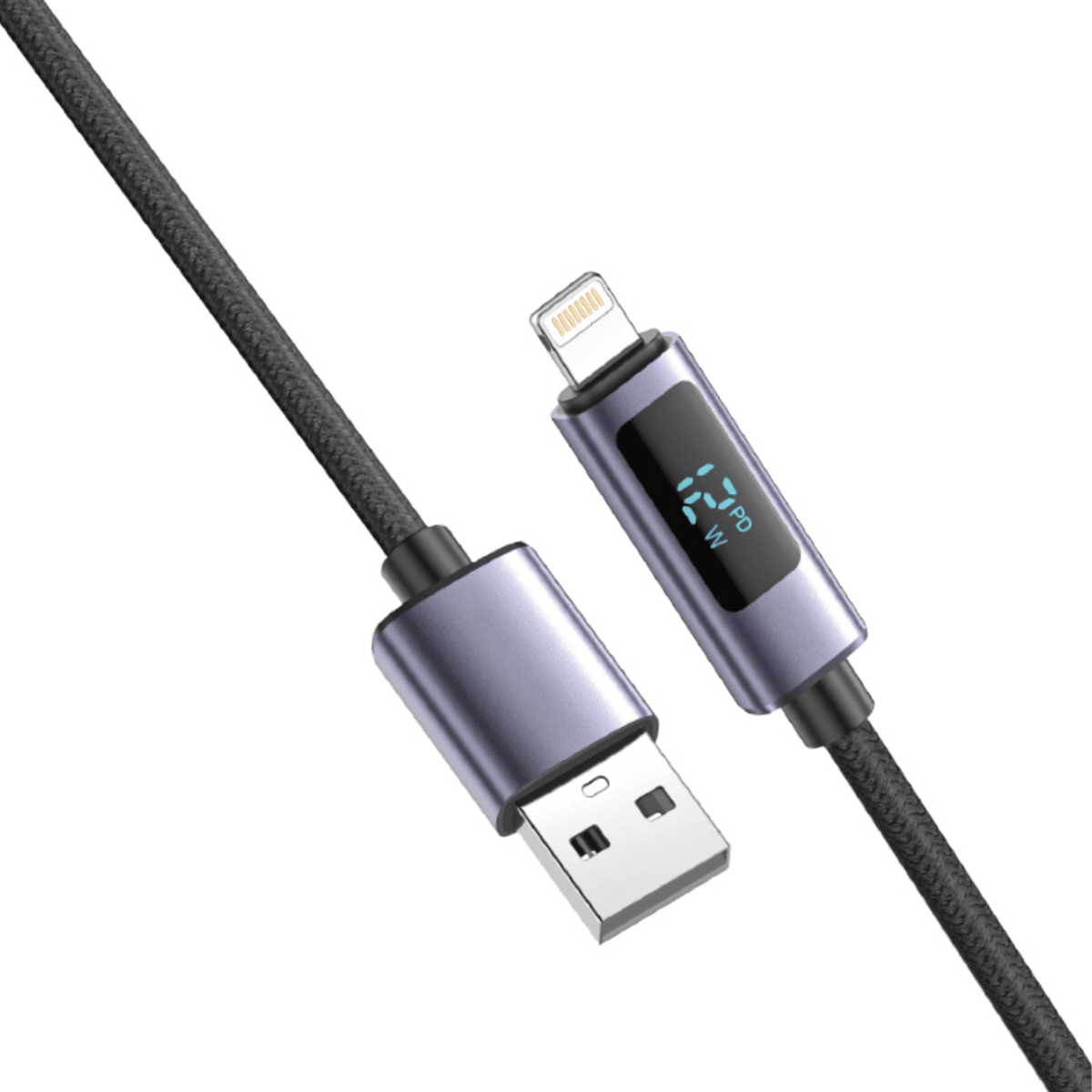 2.4A 5V USB A to Lightning Cable | Heat-Resistant & Fast Charging | VD-DCN02 - Main view