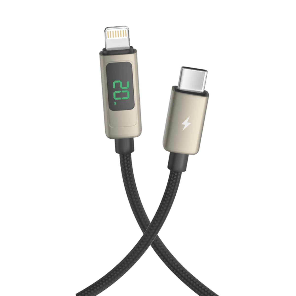Display Fast Charging USB C to Lightning Cable | Heat-Resistant & 9.5V Output | VD-DCJ04 - Main view