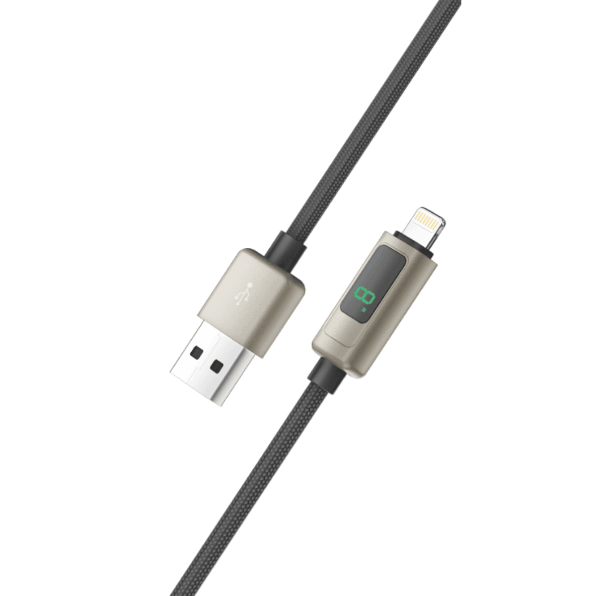 Display Fast Charging USB A to Lightning Cable | 9.5V Output & Heat-Resistant | VD-DCJ02 - Main view