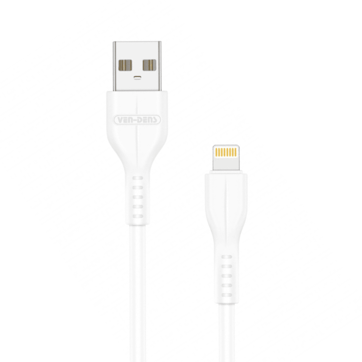 USB to Lightning Charging Cable (2A, 1m, White) | 9.5V Output & Heat-Resistant | VD-DC005 - Main view