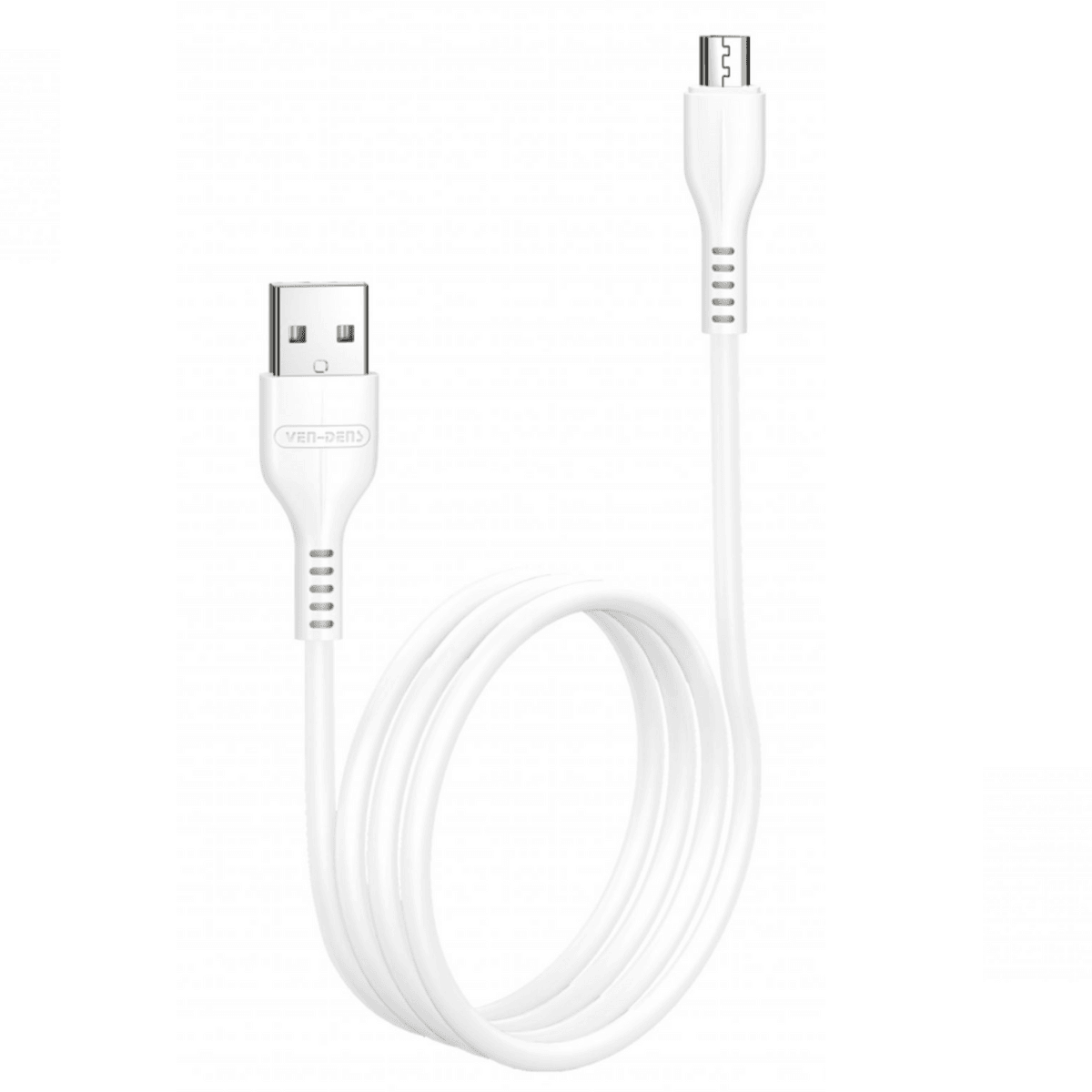 USB to Micro Charging Cable 2.4A (White, 2 Metre) – Fast & Durable | VD-DC007 - Main view
