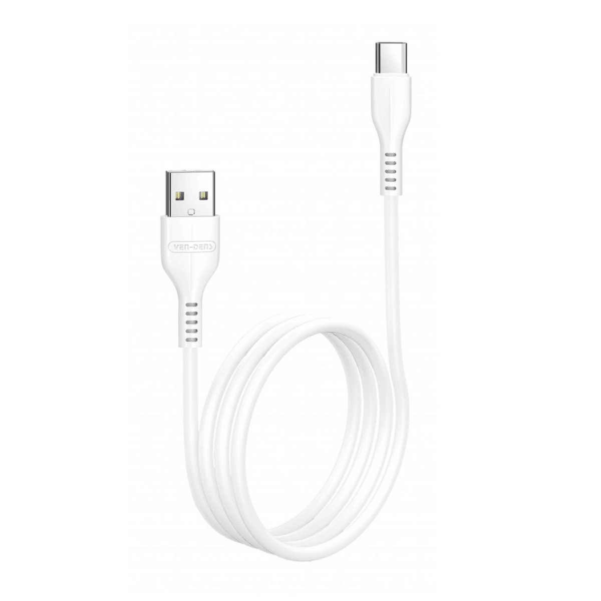 USB to Type-C Charging Cable 2.4A (2 Meter, White) – Durable, Safe, and Reliable | VD-DC009 - Main view