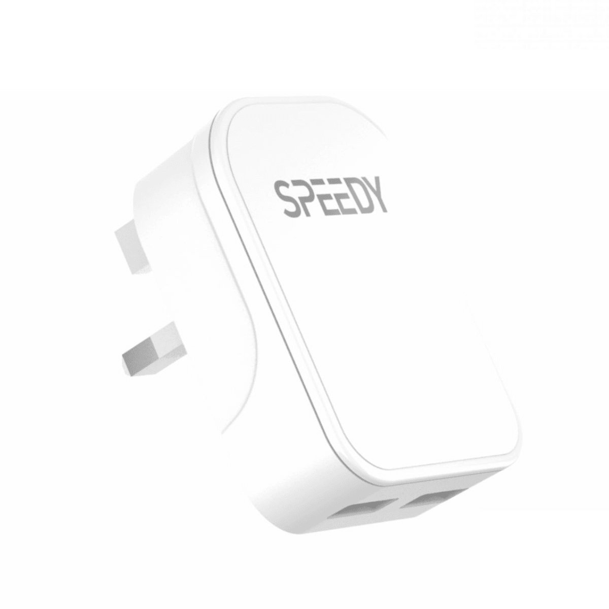 Foldable Travel Charger with Dual Output White – Compact, Safe, and Travel-Ready | JK-TC18C/2USB - Main view