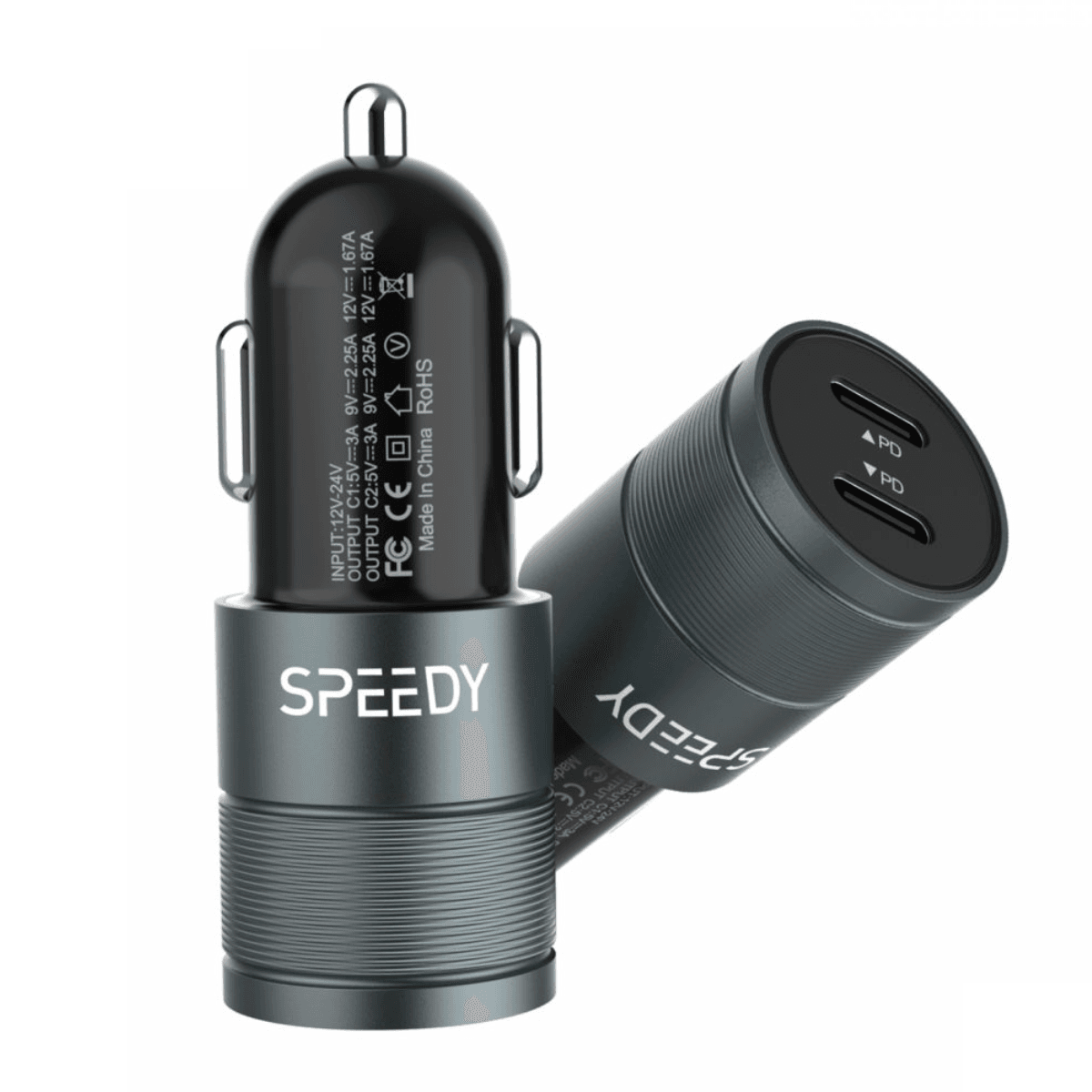 Car Charger with Dual PD – Smart, Efficient, and Reliable Charging | SP-C02 - Main view