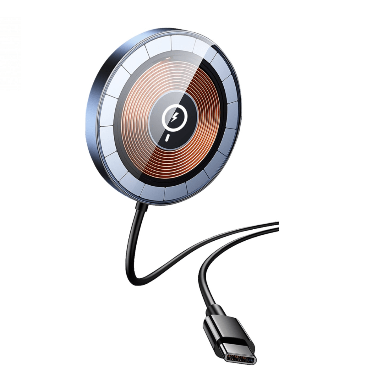 Transparent Magnetic Wireless Charger – Fast, Versatile, and Practical Charging Solution | VD-WLC005 - Main view