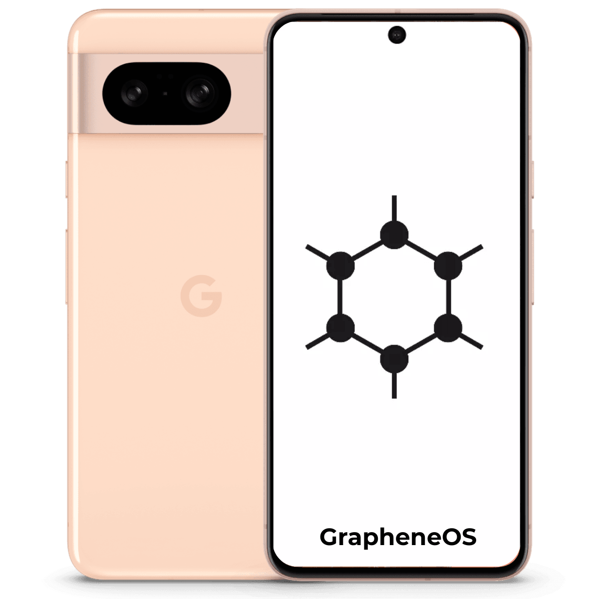 Google Pixel 8 Graphene OS 128GB Rose - Privacy Secure Phone UK
