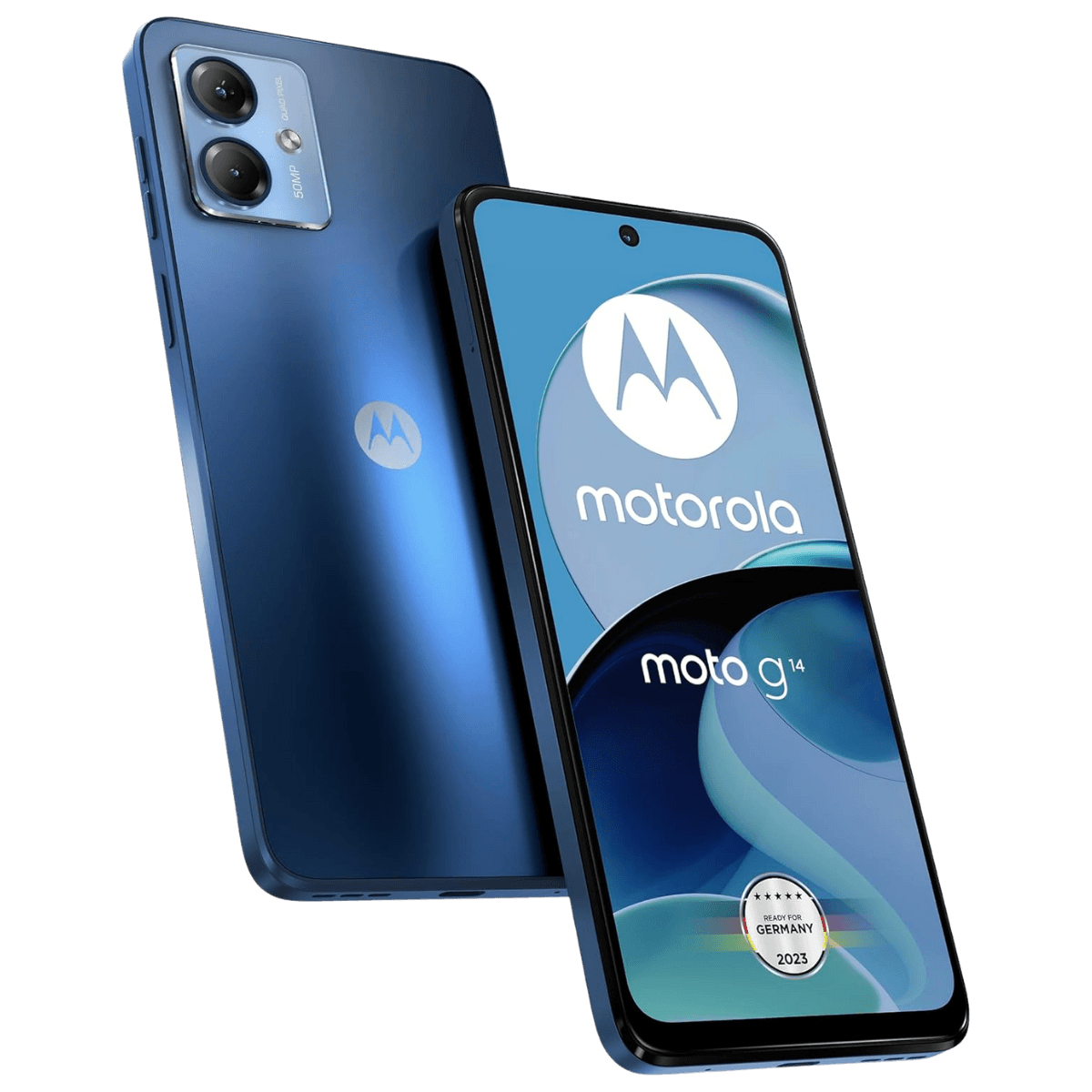 Motorola Moto G14 - Unlocked - Excellent-Sky-Blue (#bed1ed)-128GB