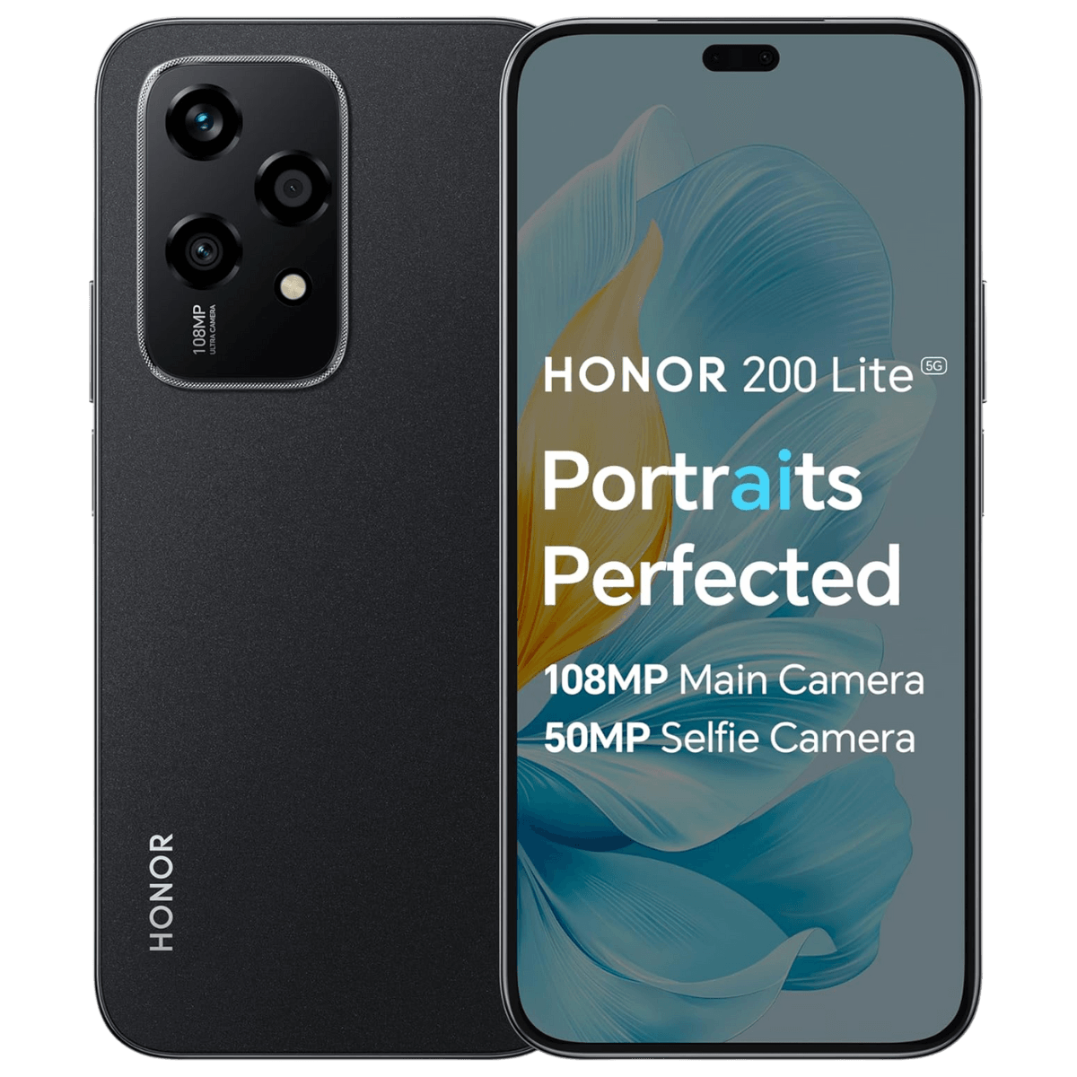 Honor 200 Lite - Unlocked - Excellent-Black (#000000)-512GB