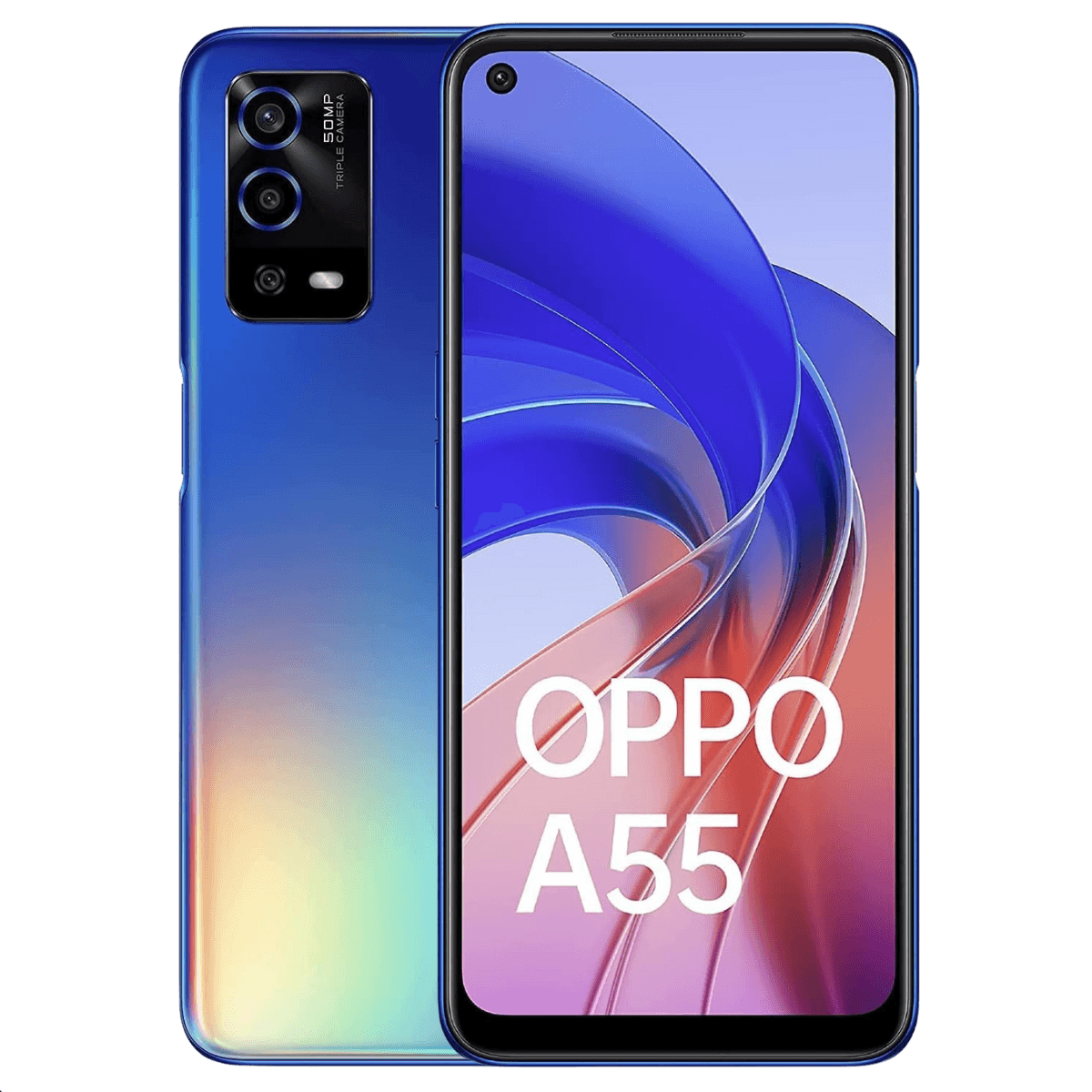 Oppo A55 4G - Unlocked - Excellent-Rainbow-Blue (#2d68c2)-64GB
