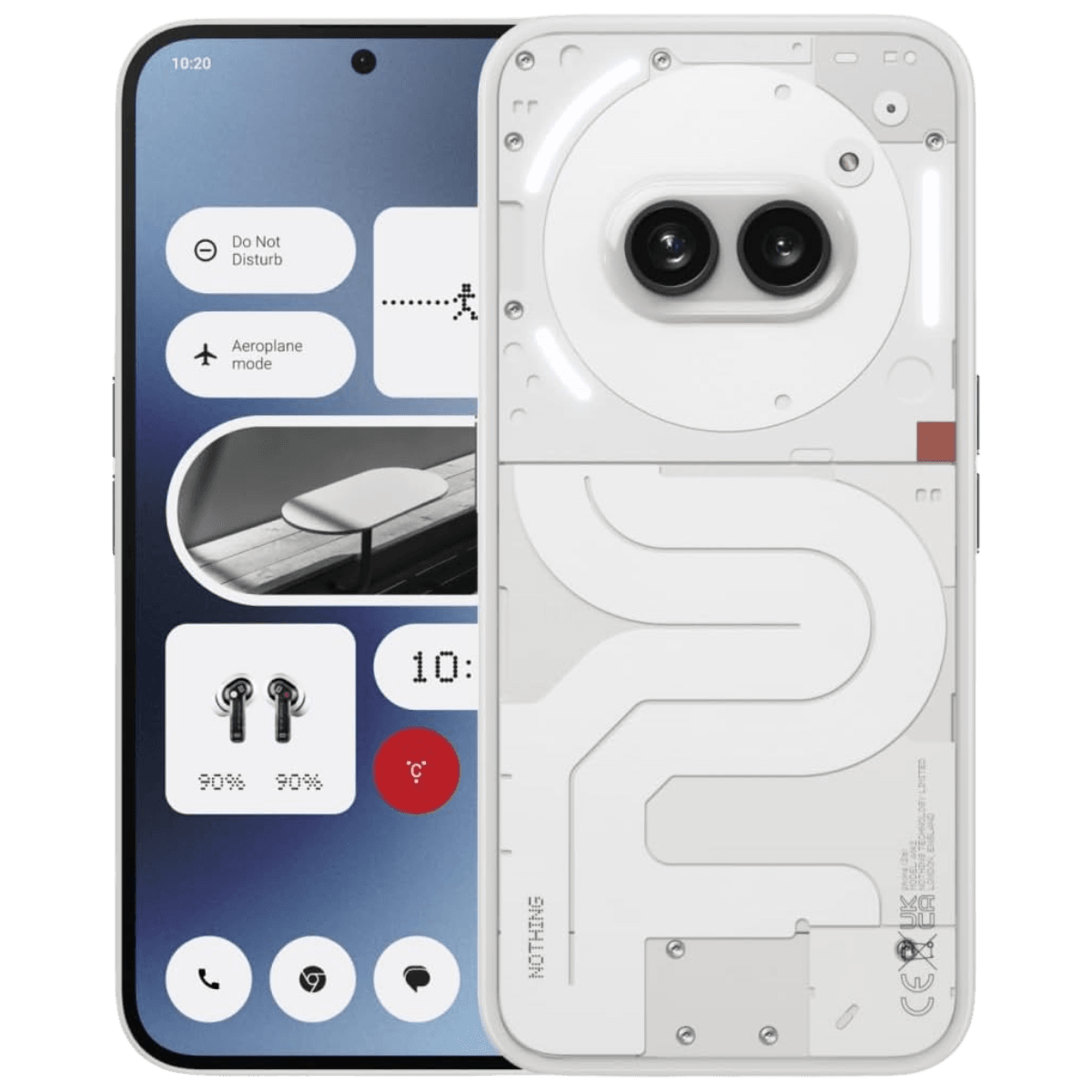 Nothing Phone 2a - Unlocked - Excellent-White (#fffbf7)-128GB