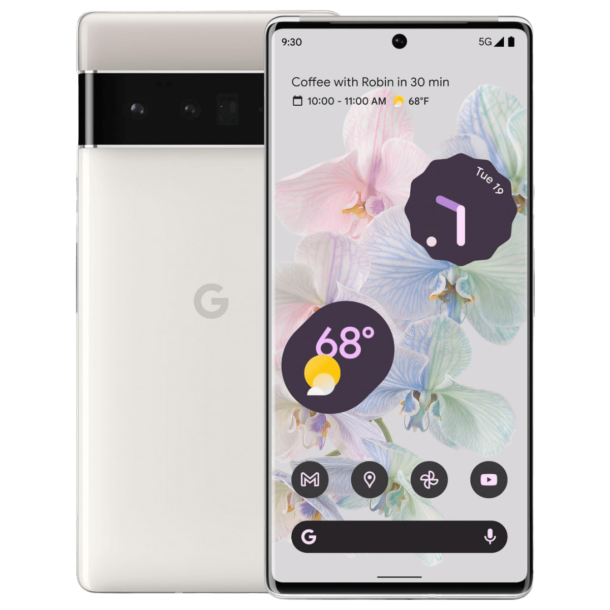 Google Pixel 6 Pro - Unlocked - Excellent-Cloud-White (#f2eee9)-128GB